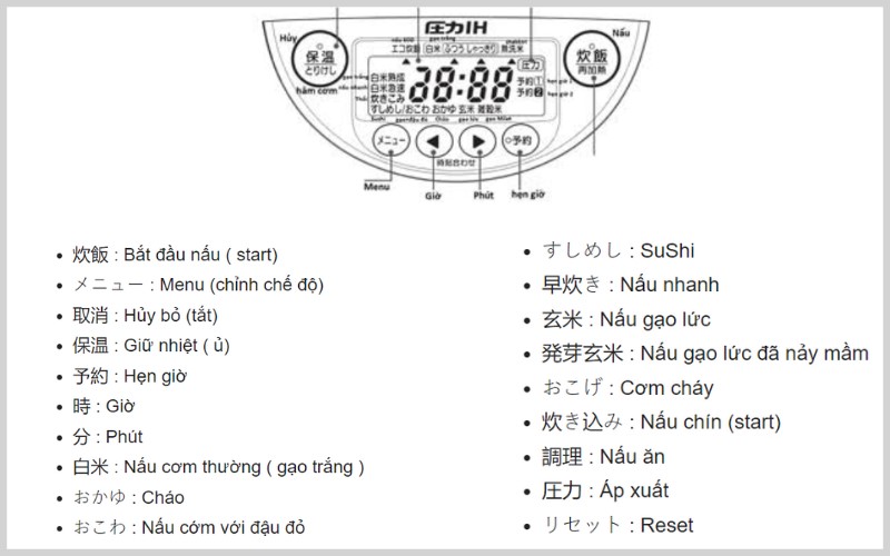 nồi cơm điện zojirushi